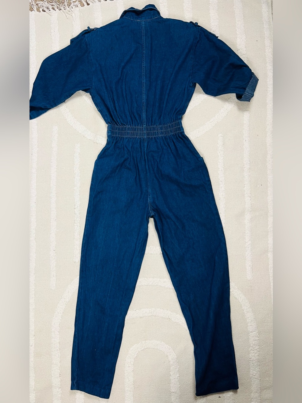 Vintage Dreams 1980s Denim Jumpsuit – 100% Cotton – Size Medium - Picture 5 of 14